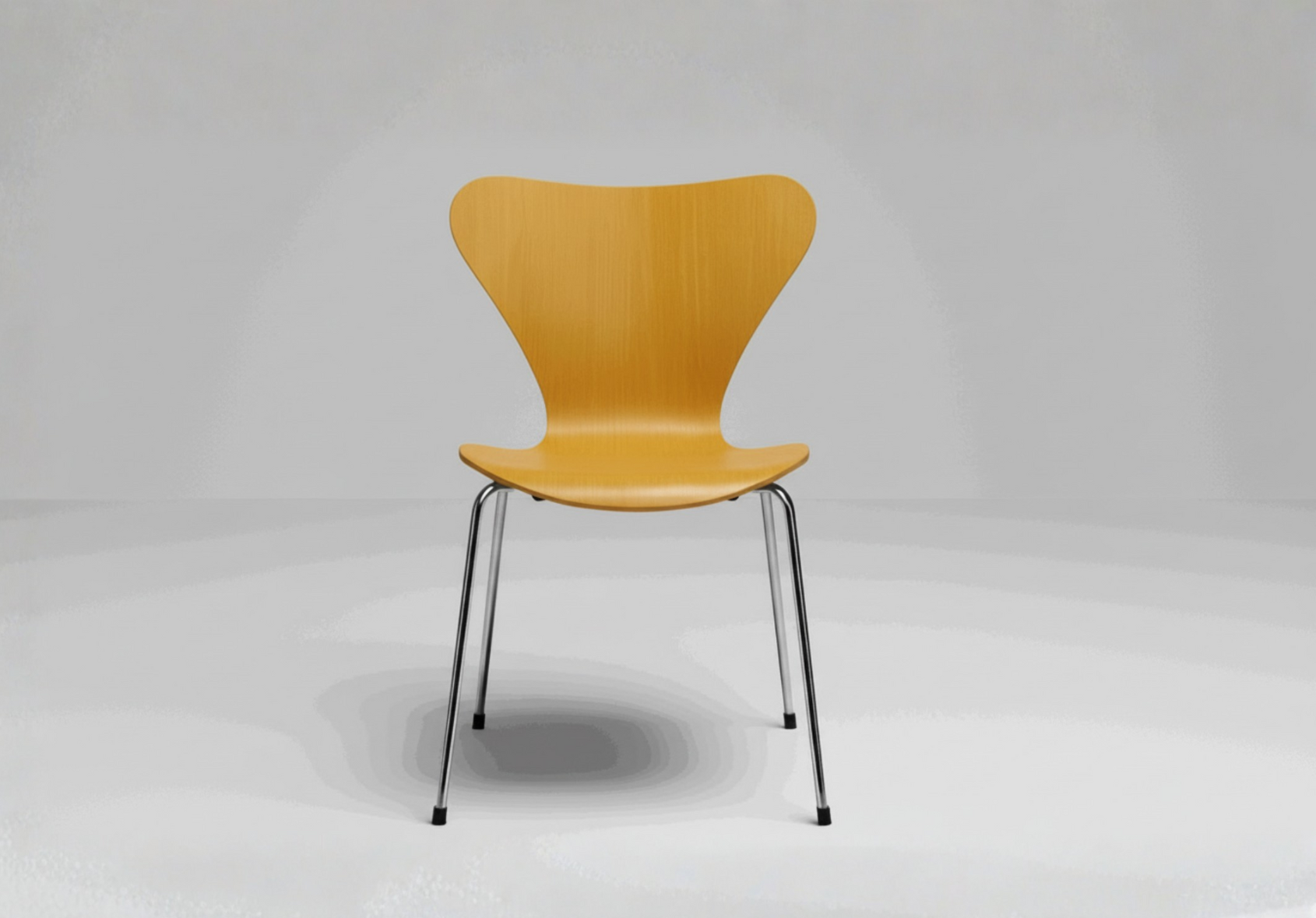 Fritz Hansen Serie 7 Stuhl Lack NEU (Gelb, B 50 x H 82 x T 52cm)