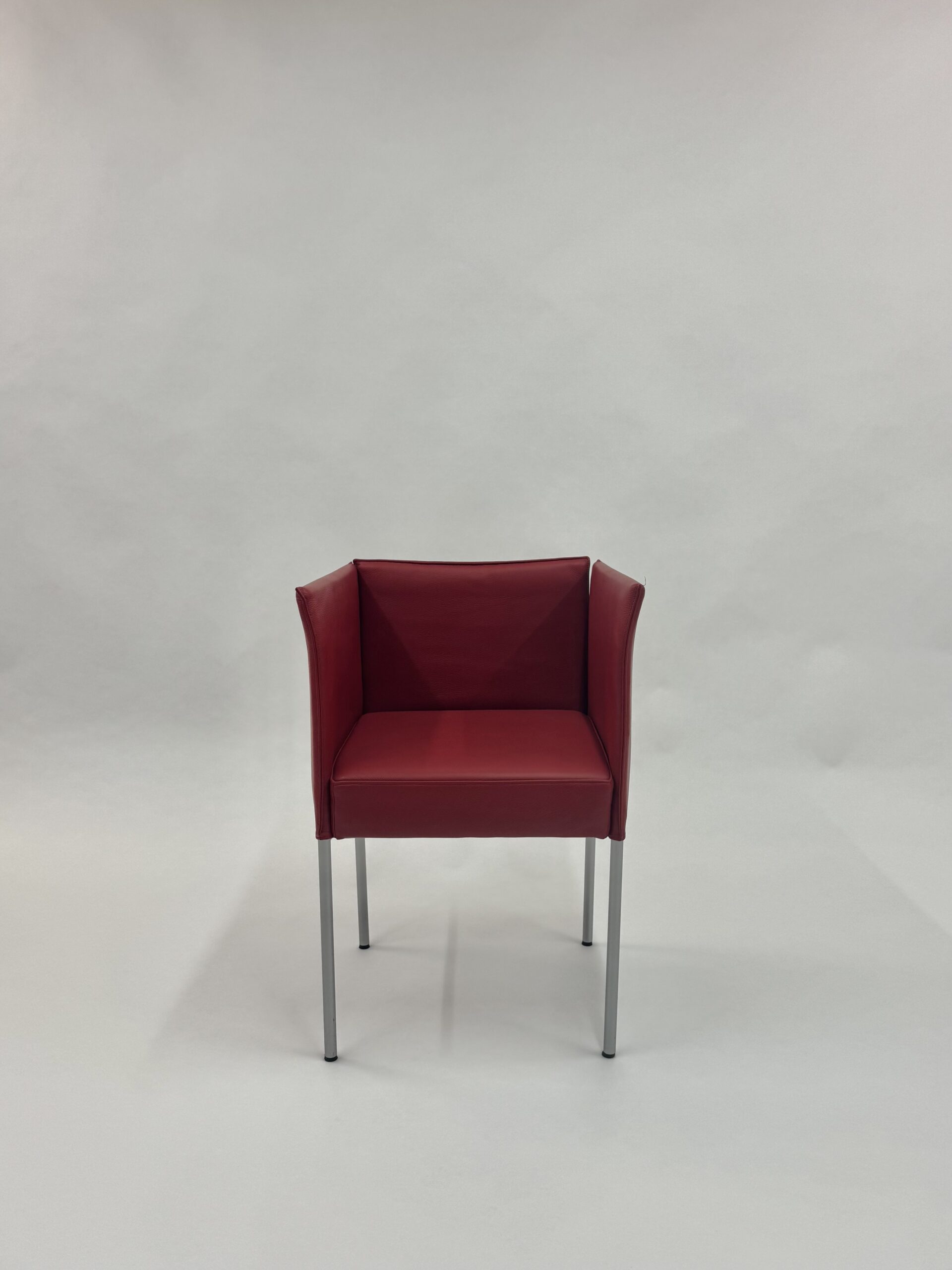 KFF Sessel Texas (Leder rot, B 54cm x H 86cm x T 54cm)