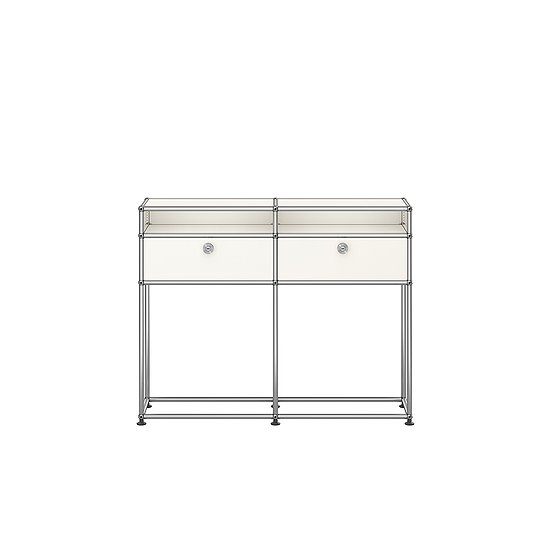 USM Haller Konsole (Reinweiß, B 100 x H 81,5 x T 27 cm)